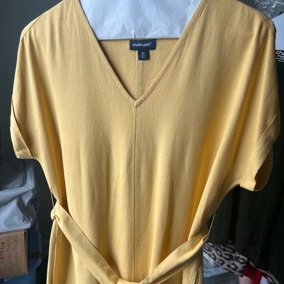 Studio Park x Leah Williams Regular Elevated Linen Dress XS - Picture 7 of 12